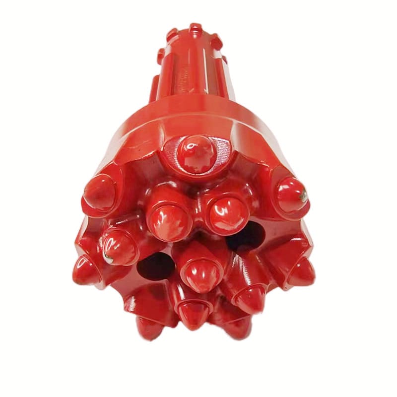 90mm DHD3.5-90 Concave Face DTH Drill Bit Reinforced with Embedded PDC Cutters