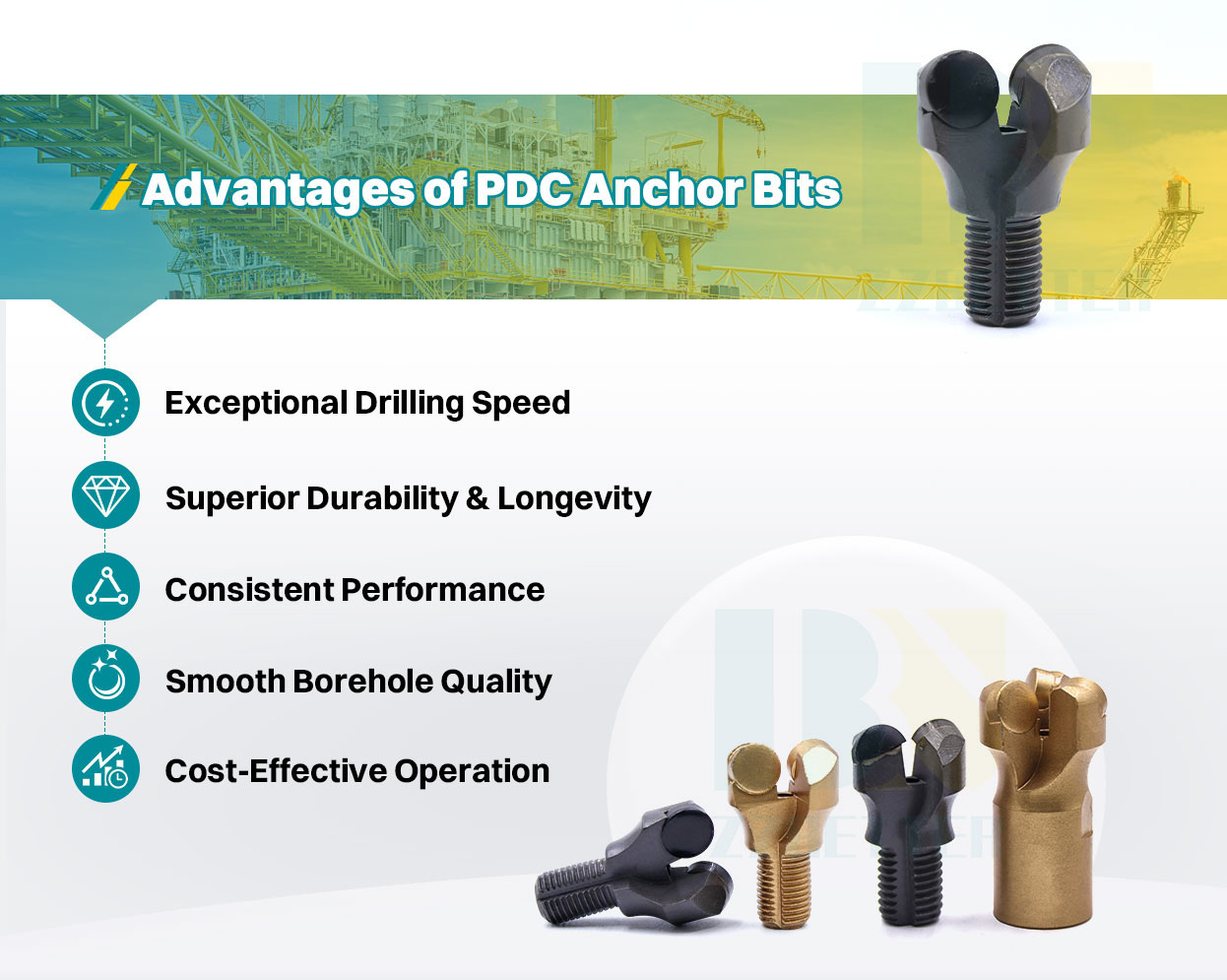 PDC anchor bits
