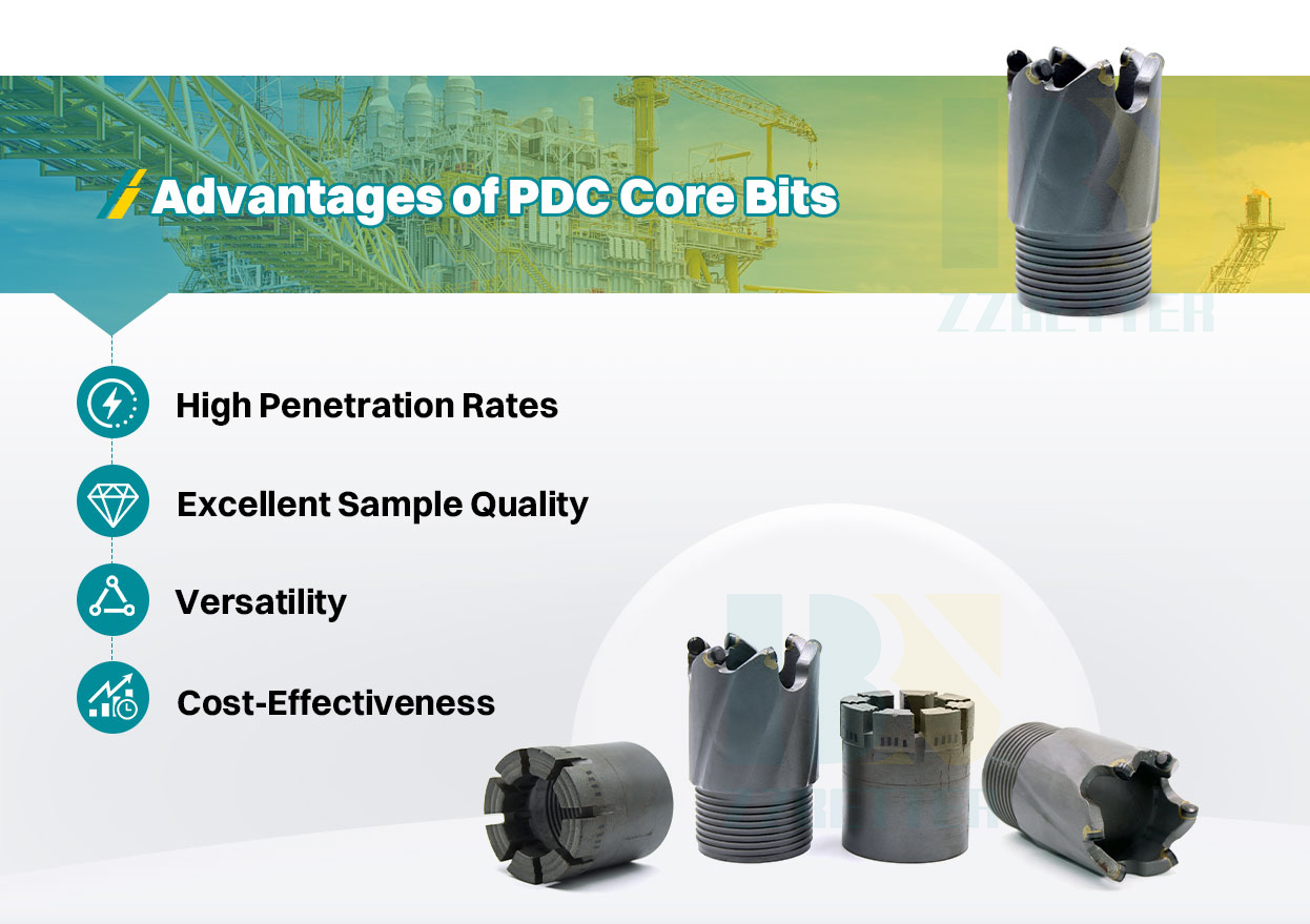 PDC core bits PDC