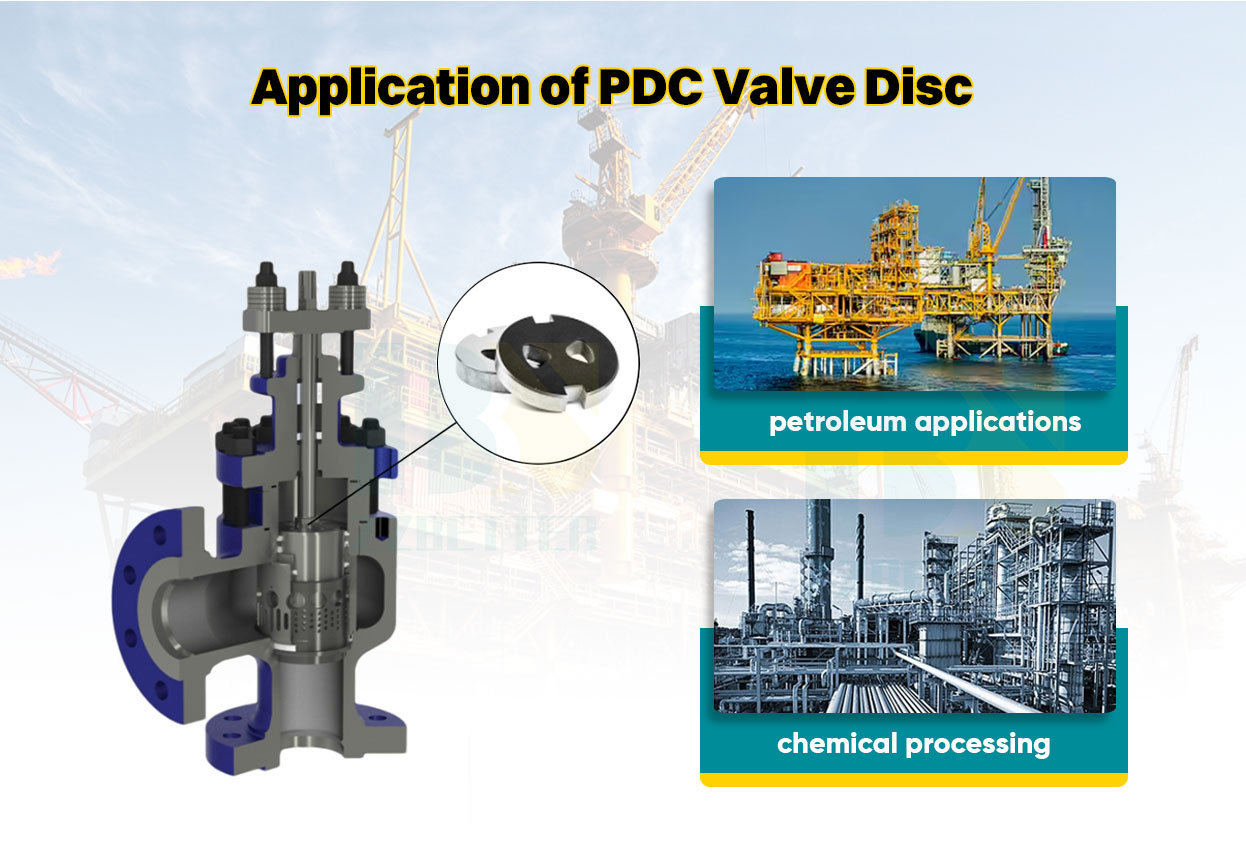 PDC valve disc PDC valve disc