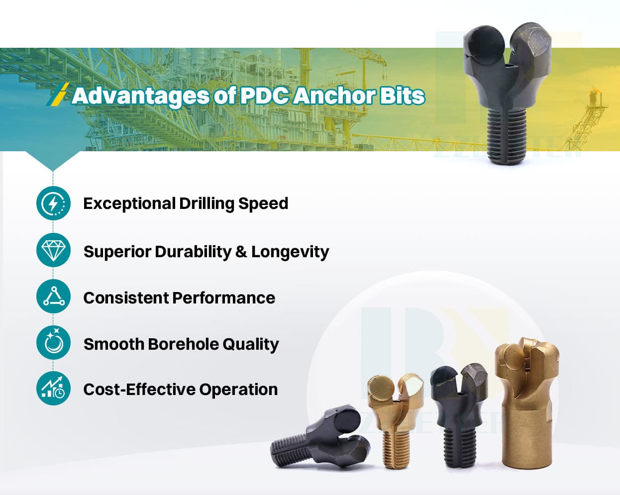 PDC anchor bits