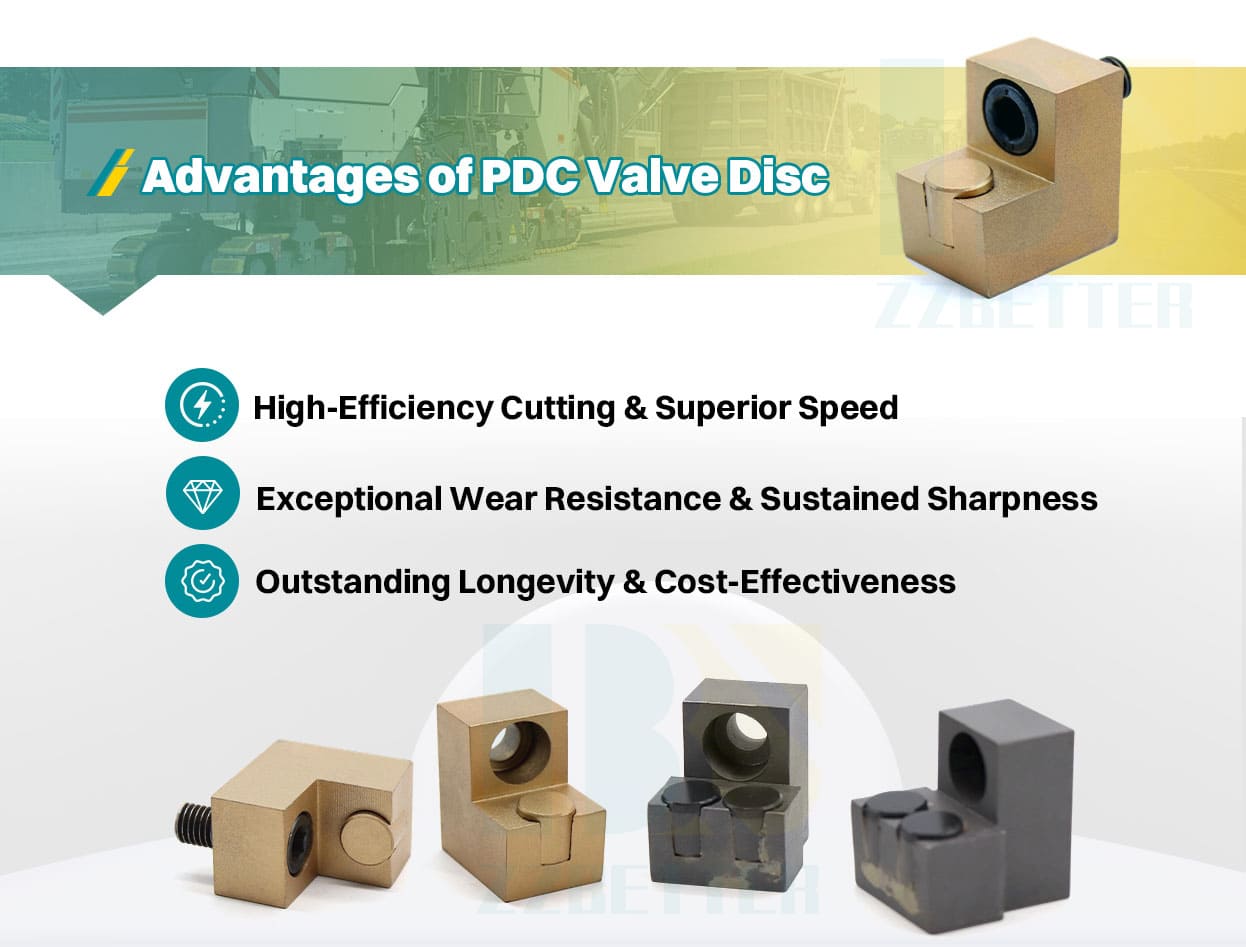 PDC for road milling