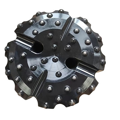 Concave face design on DHD380-275 DTH hammer bit for medium hard rock formations Concave face design on DHD380-275 DTH hammer bit for medium hard rock formations