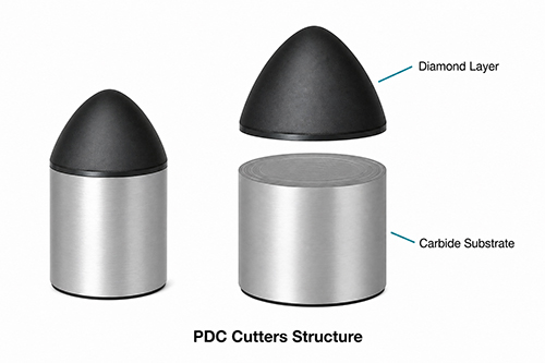 The-structure-of-parabolic-PDC-cutters